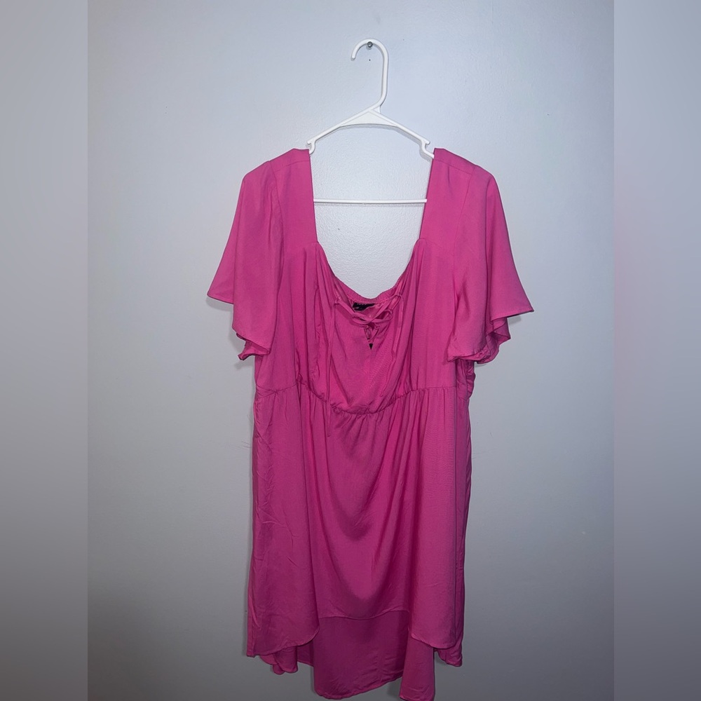Woman’s Torrid Babydoll Lace Up High Low Top Size 3X